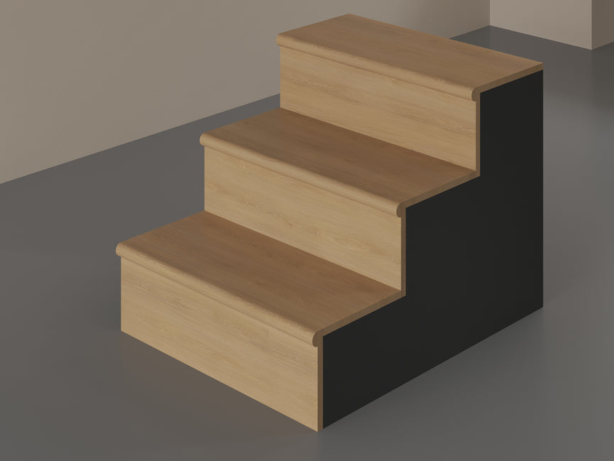 Kit de marche/contremarche en Flottant stratifié Pure Wood Sesame (2 marches incluses) | Entrepôt de la Réno