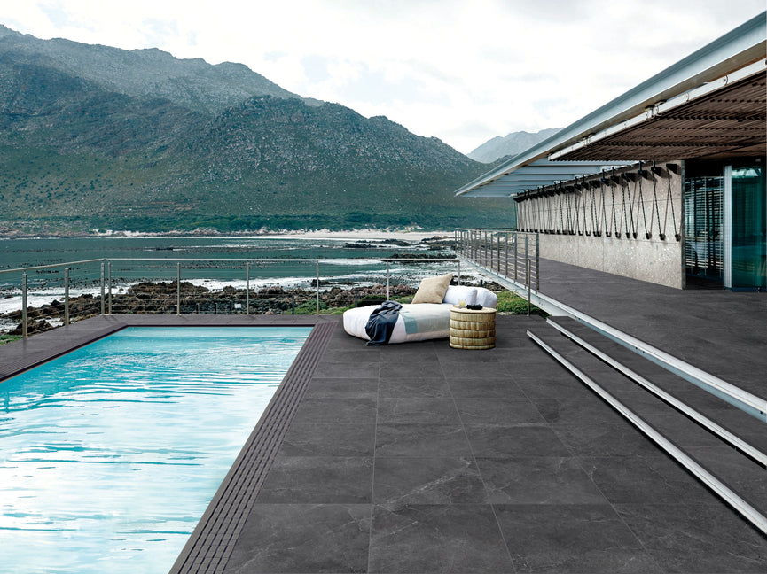 Tuile extérieure 24x24 Enzo Coal