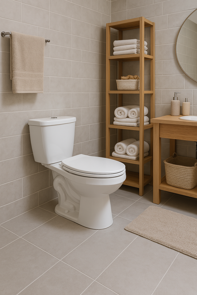 Toilette haute allongée 2 pièces | Entrepôt de la Réno