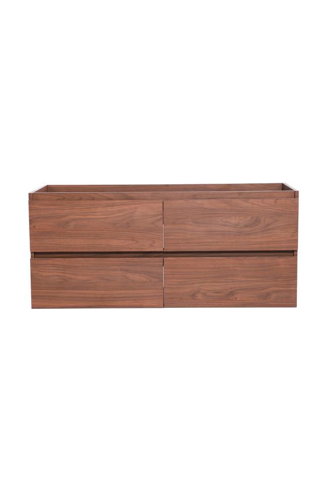 60-inch Vanity with Countertop - Walnut Wood