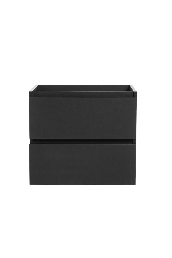 Vanité avec comptoir 24 pouces noir mat