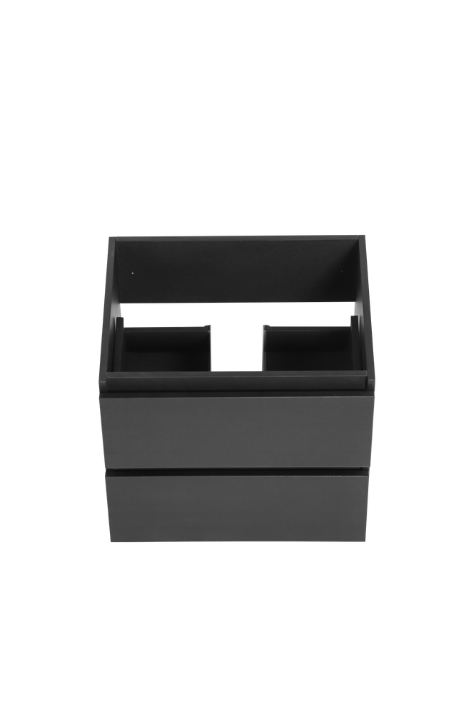 Vanité avec comptoir 24 pouces noir mat