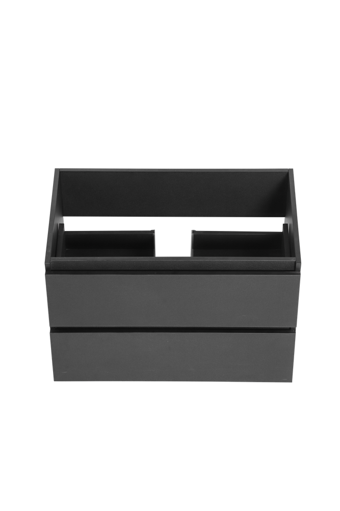 Vanité avec comptoir 32 pouces noir mat