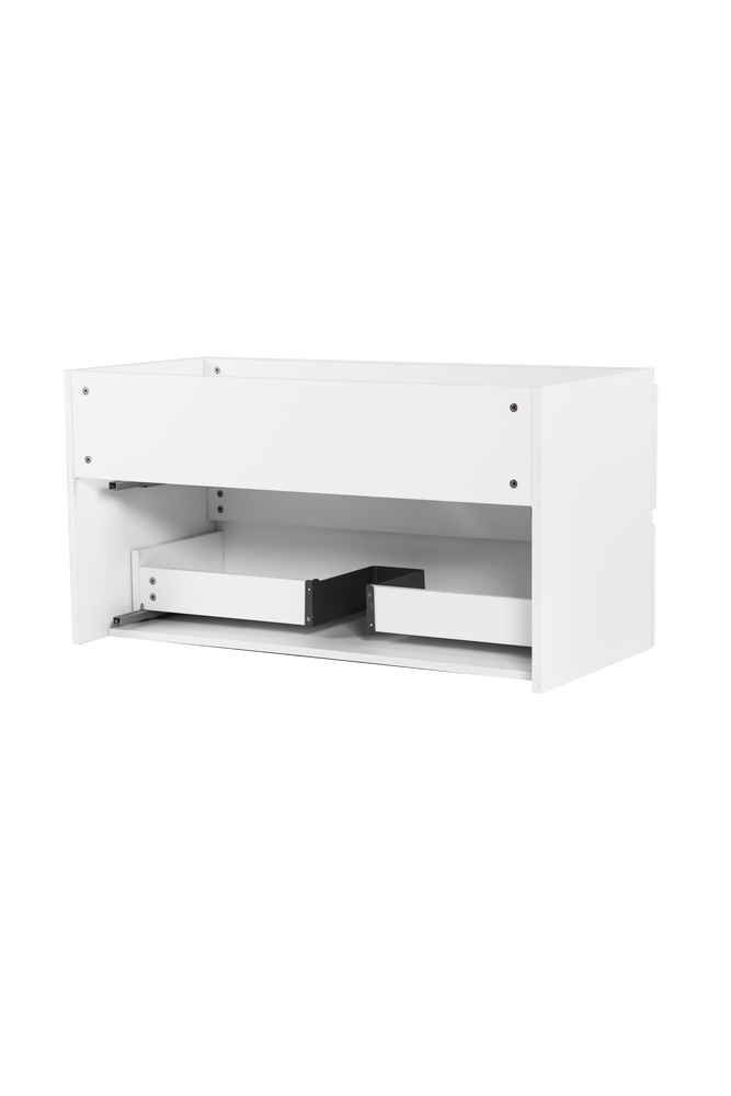 Vanity with 40-inch satin white countertop