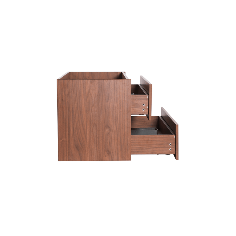 Vanity with 40-inch walnut wood countertop