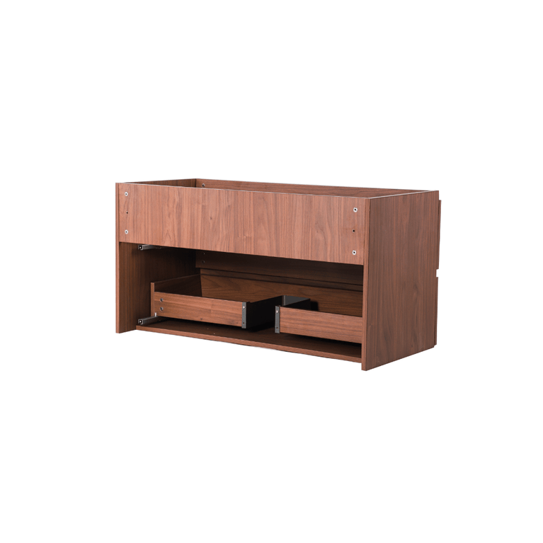 Vanity with 40-inch walnut wood countertop