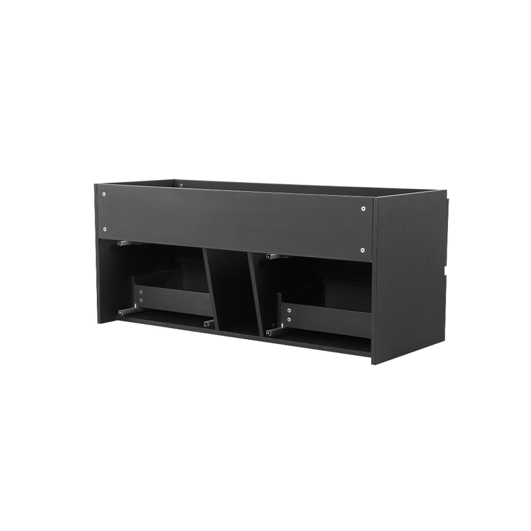 60-inch Vanity with Countertop - Matte Black