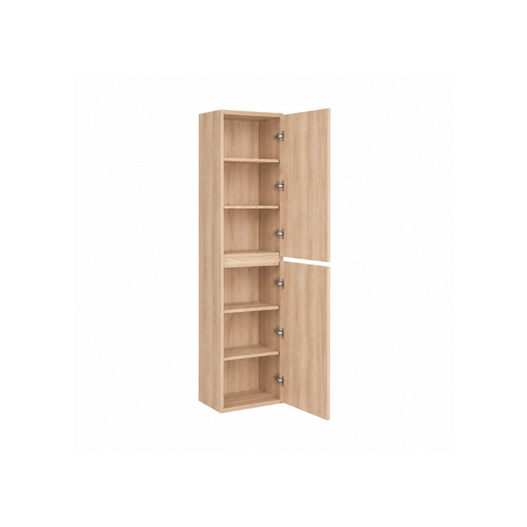 Armoire 18 x 72 pouces bois naturel