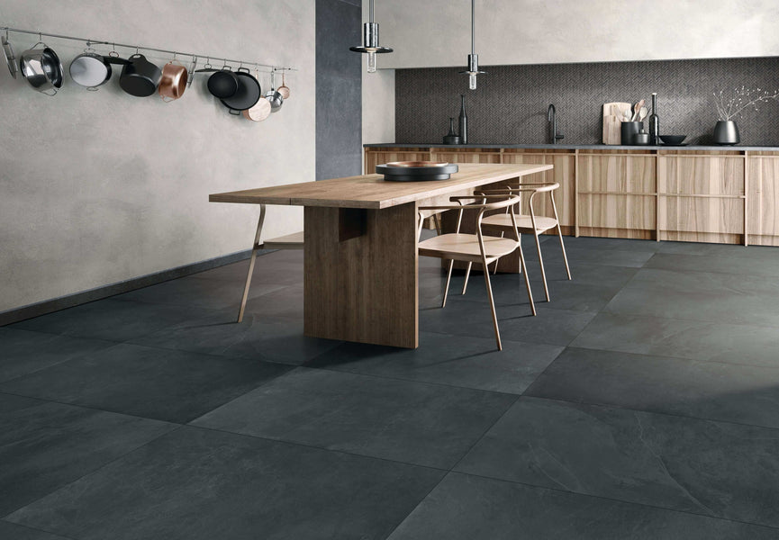 Céramique 24x24 noire - Mustang | Entrepôt de la Réno