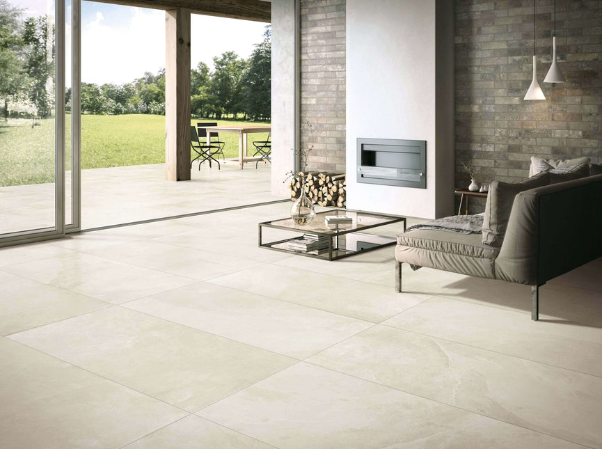 Céramique 24x24 ivoire - Mustang | Entrepôt de la Réno