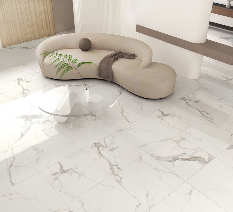 Céramique 24x24 Gold - Calacatta | Entrepôt de la Réno
