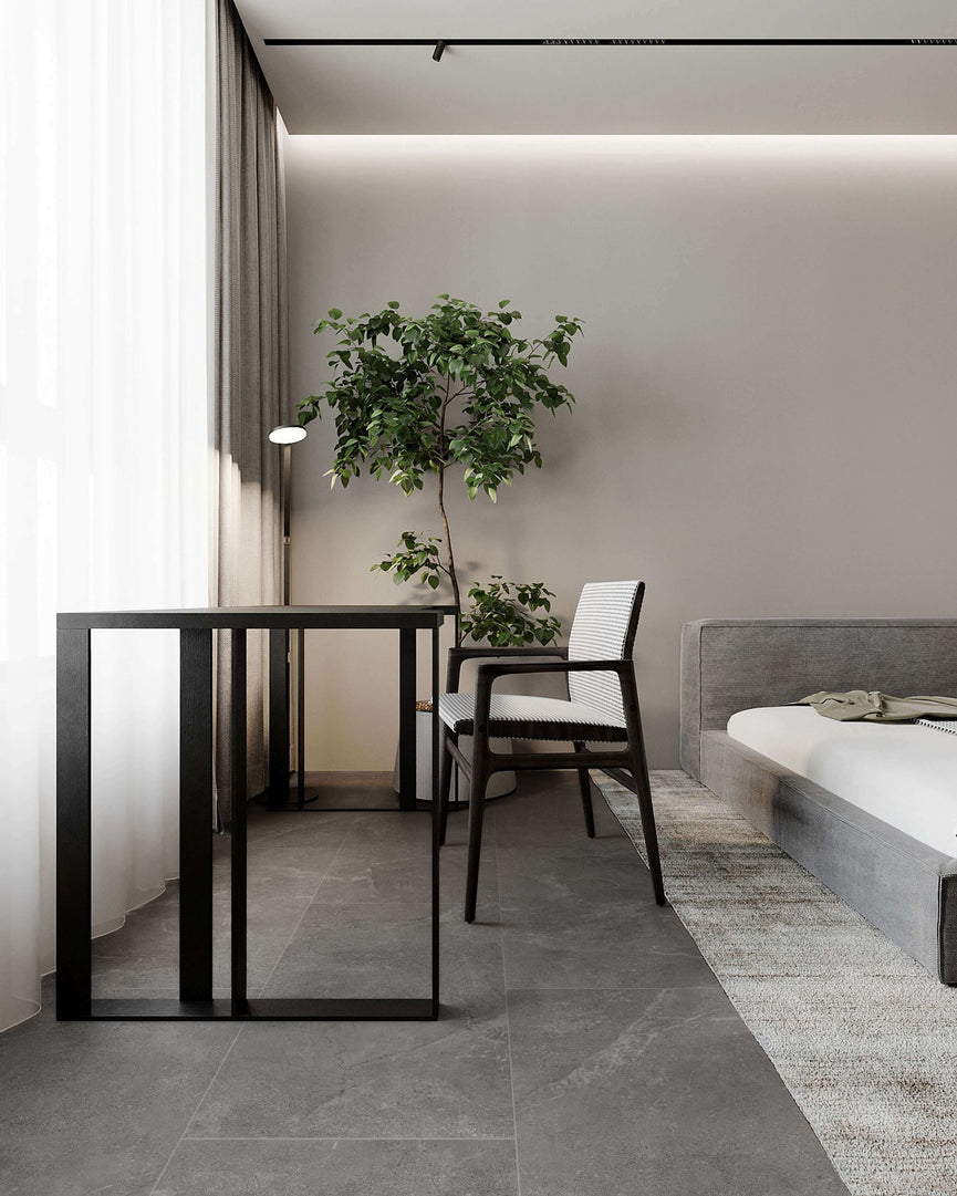 Céramique 24x24 charbon - Great Stone | Entrepôt de la Réno