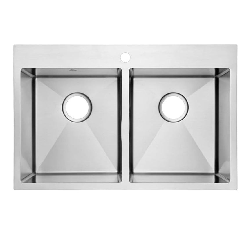 Évier de cuisine double 31"X20" en acier inoxydable | Entrepôt de la Réno