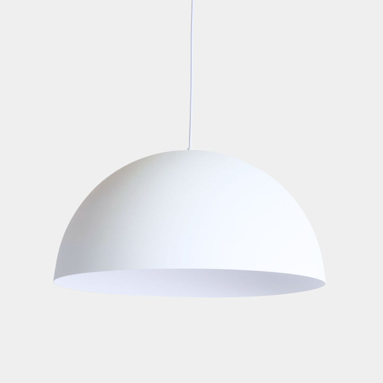 Luminaire suspendu en dôme 20" - Blanc mat | Entrepôt de la Réno