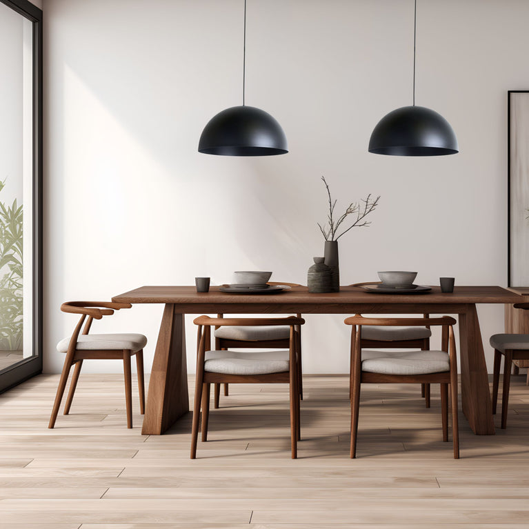 Luminaire suspendu en dôme 20" - Noir mat | Entrepôt de la Réno