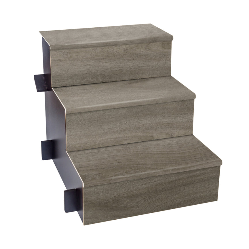 Marche et contremarche de recouvrement 48" en vinyle - Chêne gris | Entrepôt de la Réno