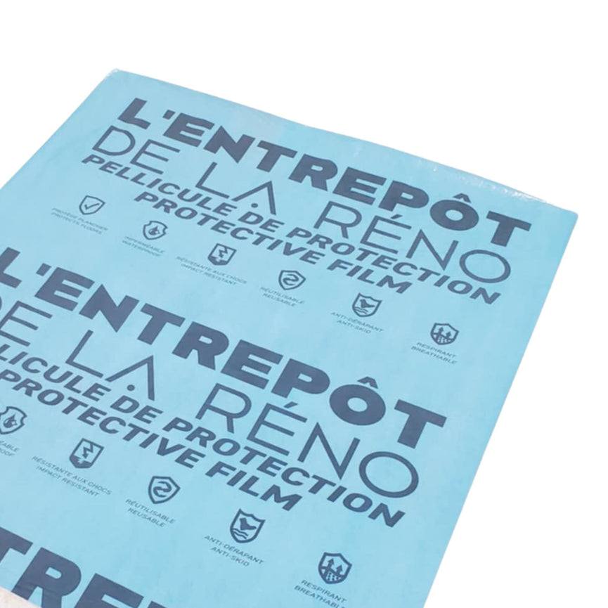 Membrane protectrice bleue - Rouleau de 200 pi² | Entrepôt de la Réno