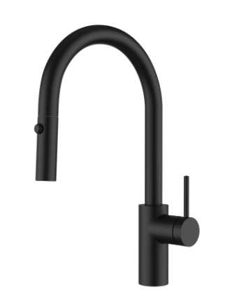 Robinet de cuisine : Design Deluxe Noir Mat | Entrepôt de la Réno