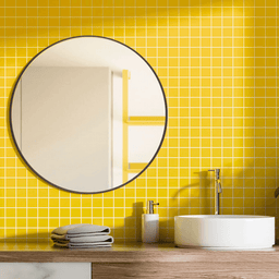 Miroir rond en métal noir 48" | Entrepôt de la Réno