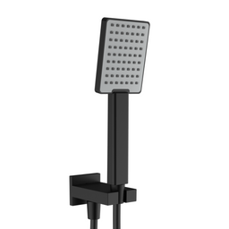Matte Black Square Bath Faucet with Hand Shower