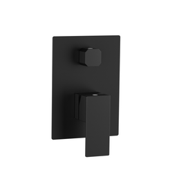 Matte Black Square Bath Faucet with Hand Shower