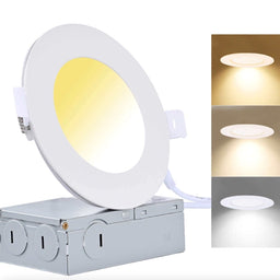 Encastré DEL intégrées 4 po, blanc | Entrepôt de la Réno