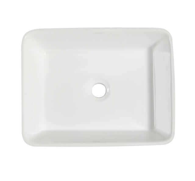 Lavabo rectangulaire 621, porcelaine 19 1/4 x 14 3/4 x 5 1/2 po, blanc