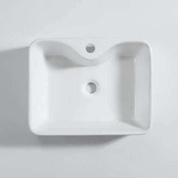 Lavabo rectangulaire 622, porcelaine 19 x 14 3/4 x 5 1/4 po, blanc | Entrepôt de la Réno