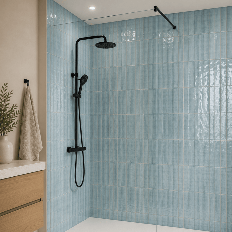 Céramique murale 3x12 Antique Baby Blue Lustré