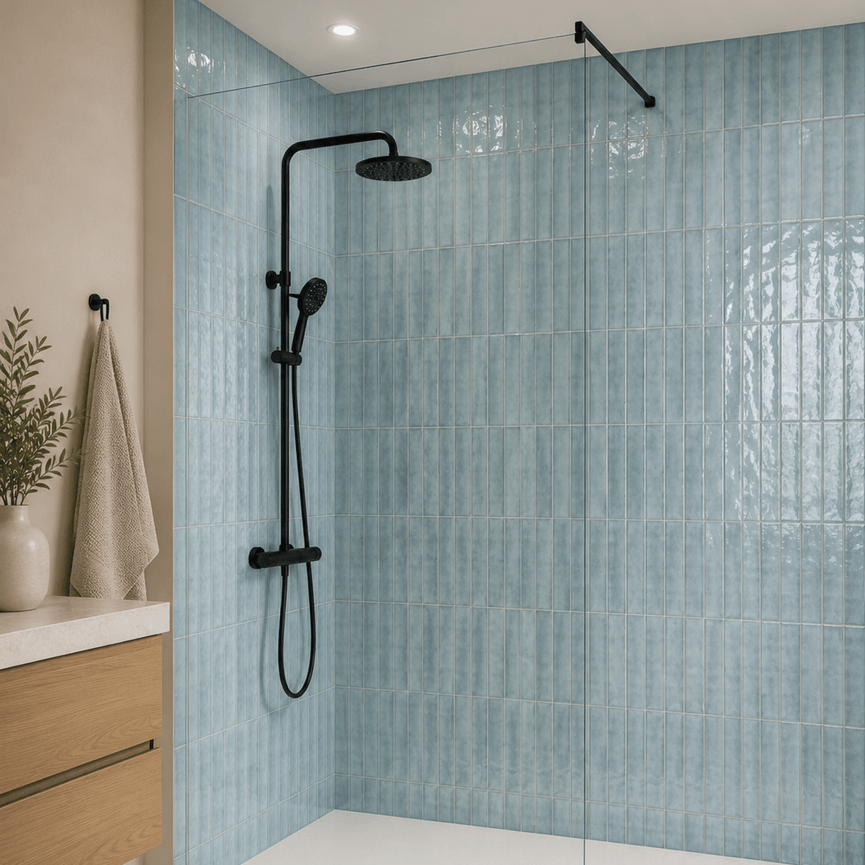 Céramique murale 3x12 Antique Baby Blue Lustré