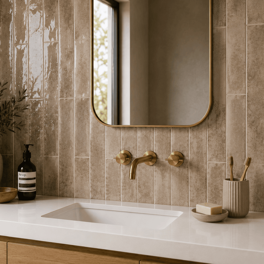 Céramique murale 3x12 Antique Beige Lustré