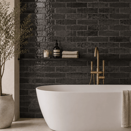 Céramique murale 3x12 Antique Charcoal Lustré