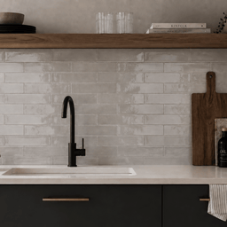 Céramique murale 3x12 Antique Grise Lustré