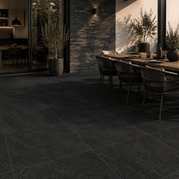 Tuile Extérieure 24x24 Enzo Anthracite Mat