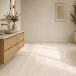 24x24 Sand Travertine Textured Matte Ceramic