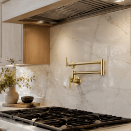 Robinet ETERNO de cuisine remplisseur or brossé