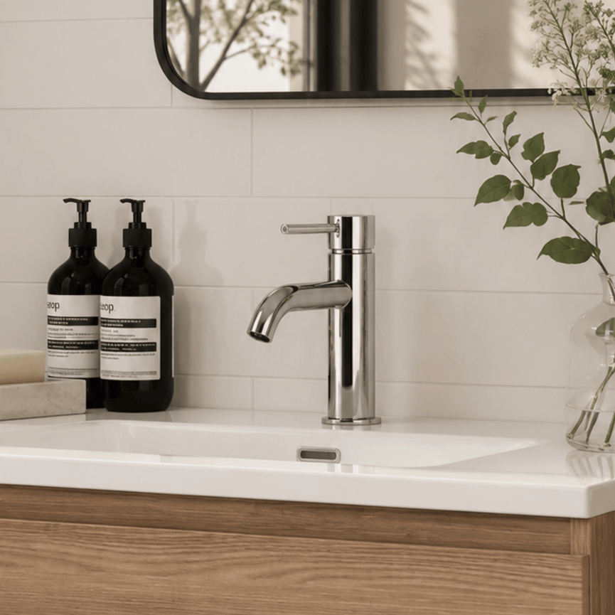 Robinet INIZIO de lavabo - rond chrome