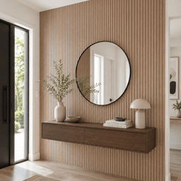 Moulure en coin en WPC – bois naturel