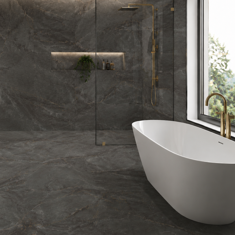 Céramique 24X24 Quarza Anthracite Mat