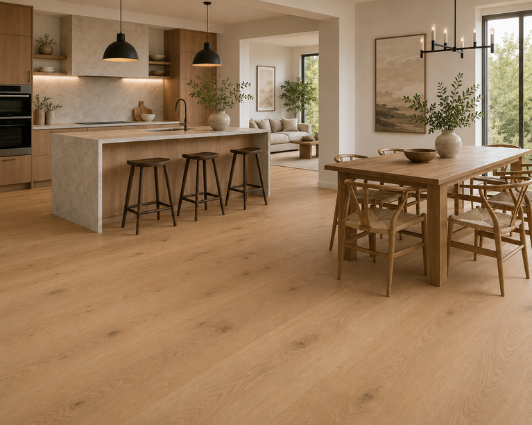White Oak Engineered Flooring - Authentic Grade - Sesame - 10 1/4" Width