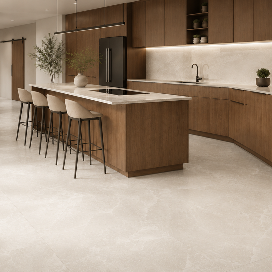 Matte Mooncloud Beige Ceramic 24x24