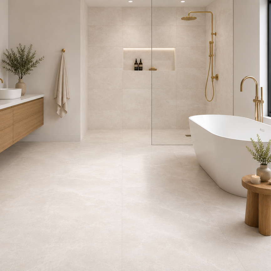 24x24 Mooncloud Cream Matte Ceramic