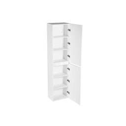 Satin White 18" x 72" Bathroom Storage Cabinet