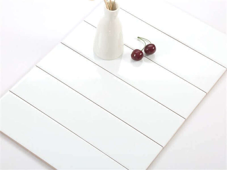 Métro wall ceramic 3"X 12" polished white