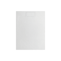 Base de douche en SMC avec drain latéral - blanche