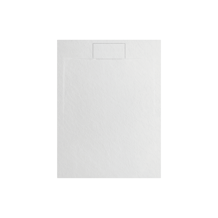 Base de douche en SMC avec drain latéral - blanche