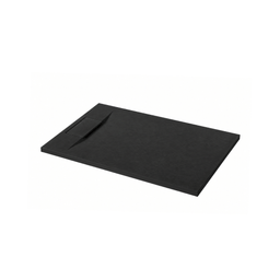 Base de douche en SMC avec drain latéral - noire