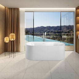 Bain auto-portant Leane 67" X 31½" X 22-4/5" | Entrepôt de la Réno