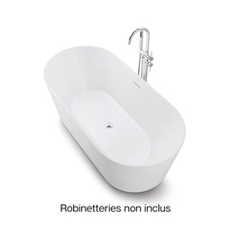 Bain auto-portant Juliette 59" X 30" X 23" | Entrepôt de la Réno