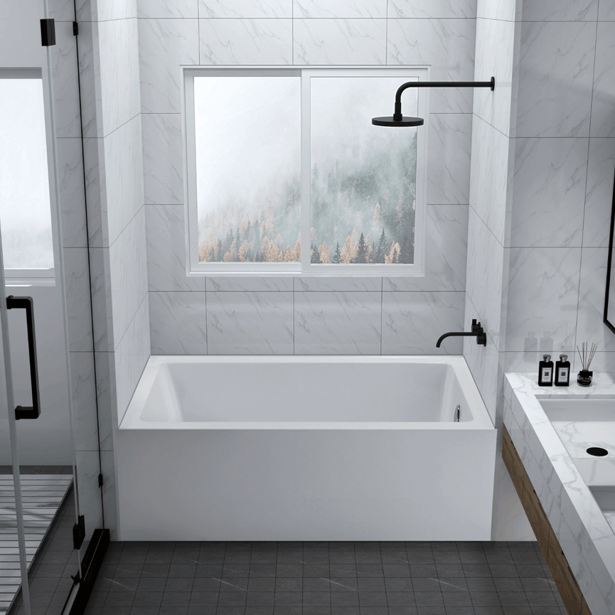 Bain en alcôve Côté Droit 60" X 32"